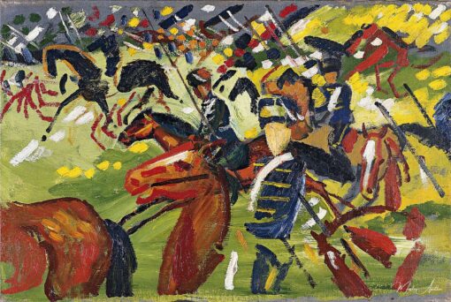 Hussards en sortie - August Macke - Reproductions de tableaux et peintures haut de gamme