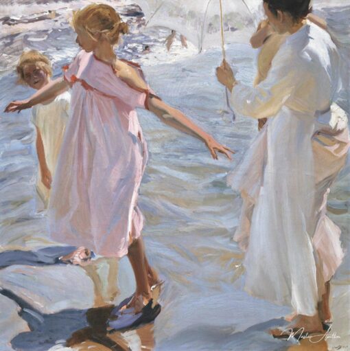 Il est temps de prendre un bain - Sorolla - Reproductions de tableaux et peintures haut de gamme