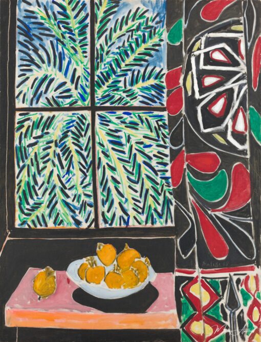 Intérieur avec rideau égyptien - Matisse - Reproductions de tableaux et peintures haut de gamme