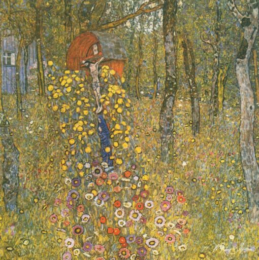 Jardin de campagne avec Croix - Gustav Klimt - Reproductions de tableaux et peintures haut de gamme
