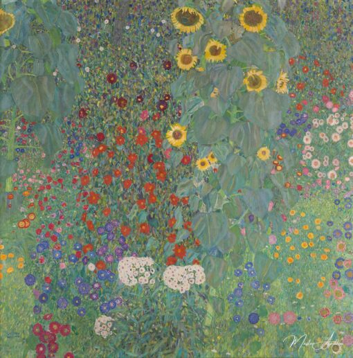 Jardin de campagne avec tournesols - Gustav Klimt - Reproductions de tableaux et peintures haut de gamme