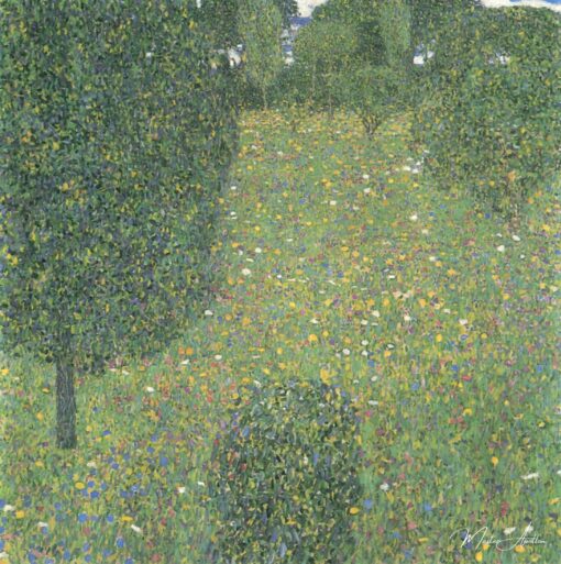 Jardin paysager (prairie en fleurs) - Gustav Klimt - Reproductions de tableaux et peintures haut de gamme