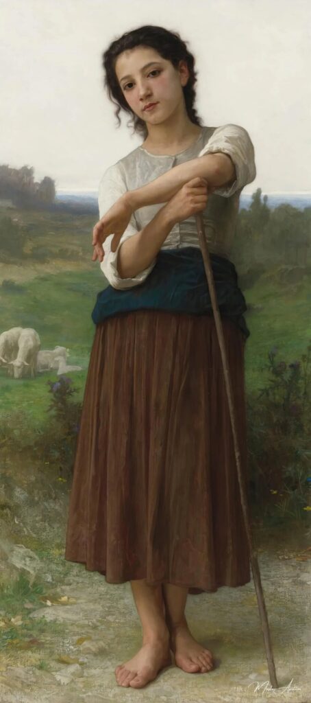 The Shepherdess – William-Adolphe Bouguereau