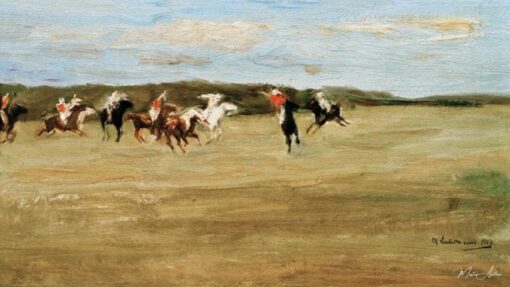 Joueurs de polo - Max Liebermann - Reproductions de tableaux et peintures haut de gamme