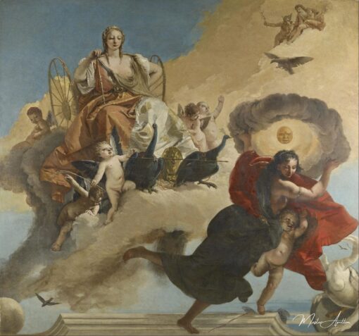 Juno et Luna - Giambattista Tiepolo - Reproductions de tableaux et peintures haut de gamme