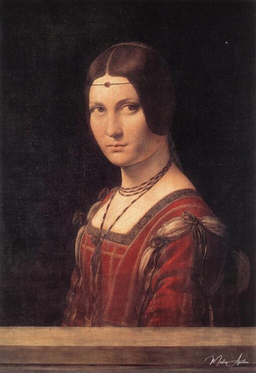 La Belle Ferronnière - Léonard de Vinci - Reproductions de tableaux et peintures haut de gamme