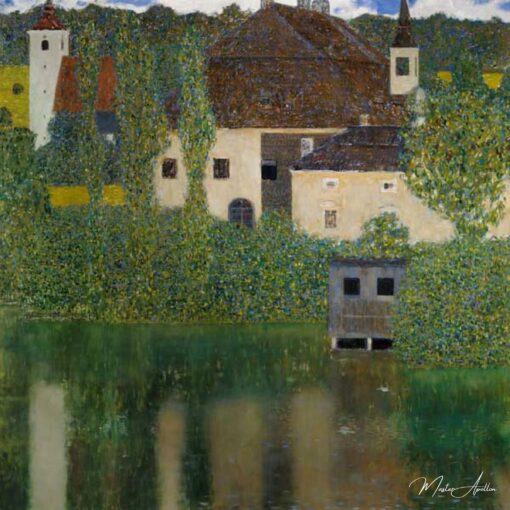 La chambre ferme au Attersee - Gustav Klimt - Reproductions de tableaux et peintures haut de gamme