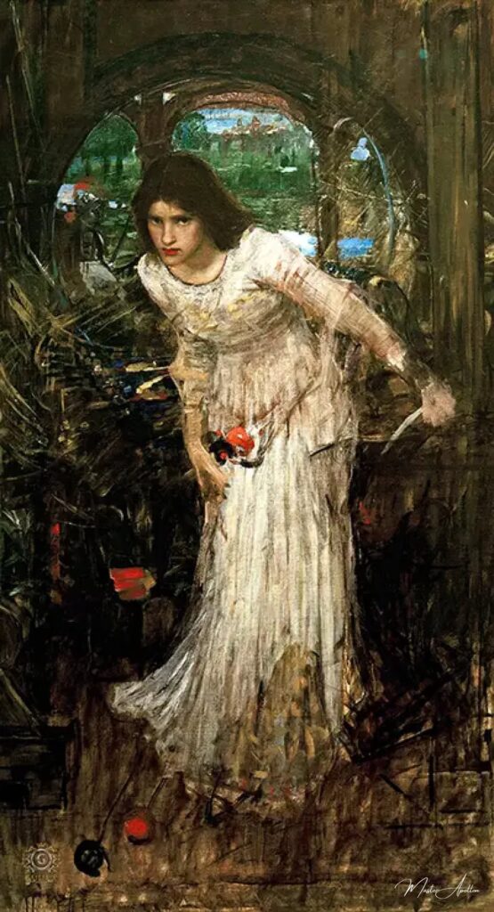 The Lady of Shalott Looking at Lancelot - John William Waterhouse