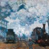 La Gare Saint-Lazare, arrivée d'un train - Claude Monet - Reproductions de tableaux et peintures haut de gamme