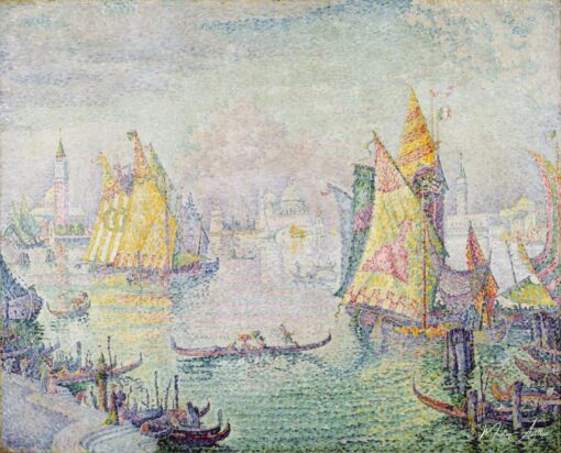 La lagune de Saint-Marc, Venise - Paul Signac - Reproductions de tableaux et peintures haut de gamme