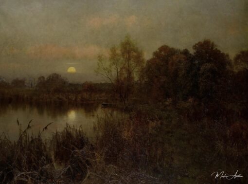 La lune montante - Edward Wilkins Waite - Reproductions de tableaux et peintures haut de gamme