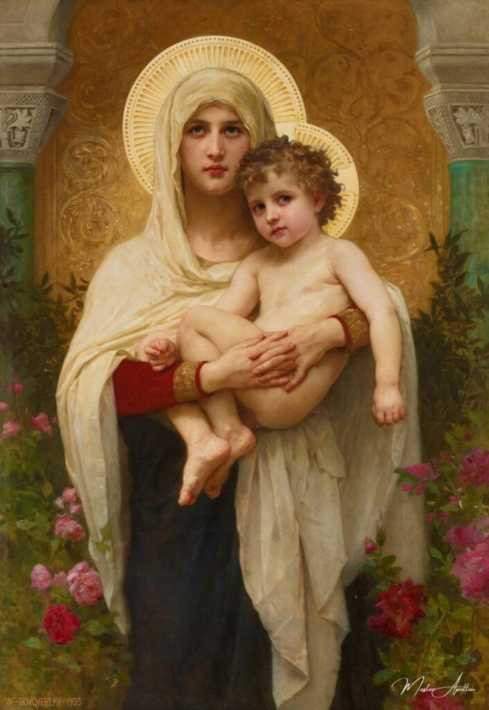 The Madonna of the Roses - William Bouguereau