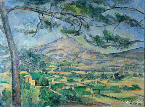 La Montagne Sainte-Victoire au grand pin - Paul Cézanne - Reproductions de tableaux et peintures haut de gamme