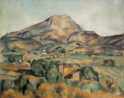 La Montagne Sainte-Victoire vue de Bellevue - Paul Cézanne - Reproductions de tableaux et peintures haut de gamme