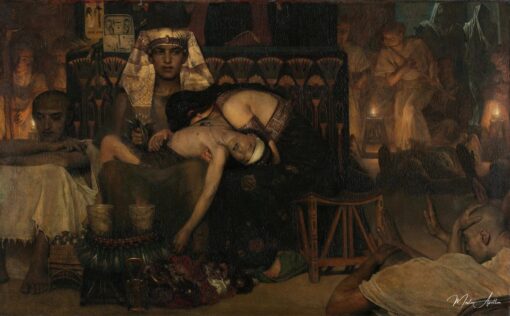 La mort du fils premier-né du pharaon - Lawrence Alma-Tadema Reproductions de tableaux à la peinture à l’huile