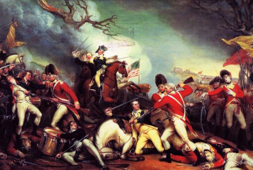 La mort du général Mercer à la bataille de Princeton - John Trumbull - Reproductions de tableaux et peintures haut de gamme
