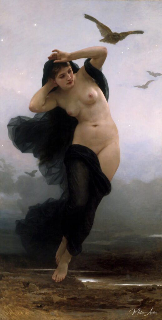 The Night – William-Adolphe Bouguereau