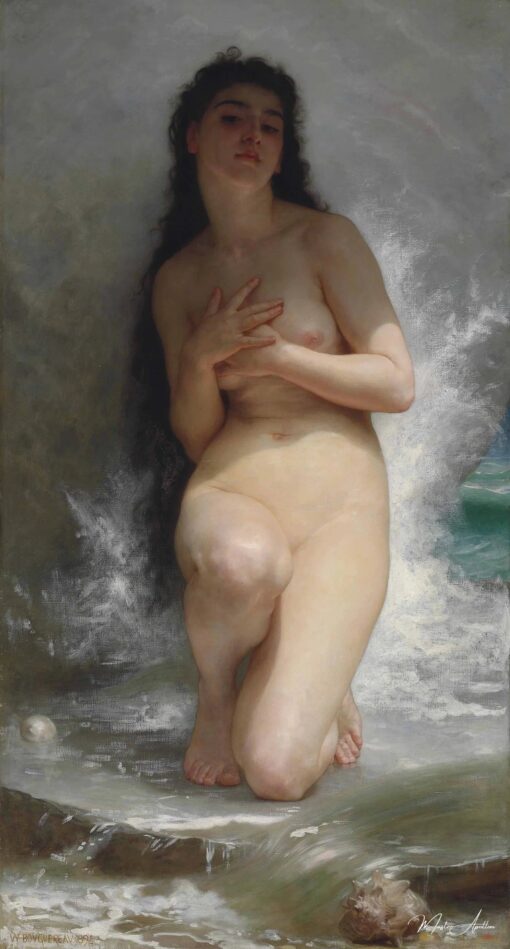 La perle - William Bouguereau - Reproductions de tableaux et peintures haut de gamme