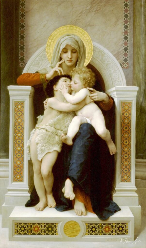 The Virgin, Jesus, and Saint John the Baptist by William Bouguereau