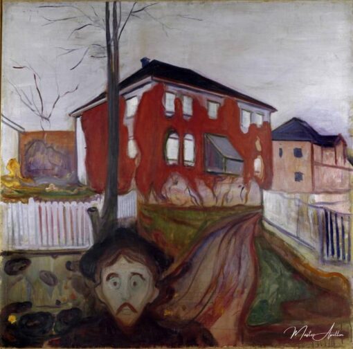 La Vigne vierge rouge - Edvard Munch - Reproductions de tableaux et peintures haut de gamme