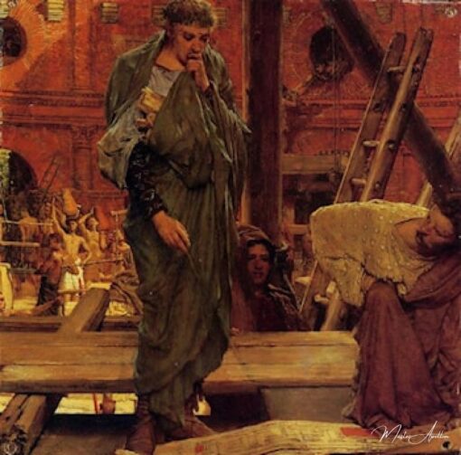 L’architecture dans la Rome antique - Lawrence Alma-Tadema Reproductions de tableaux à la peinture à l’huile