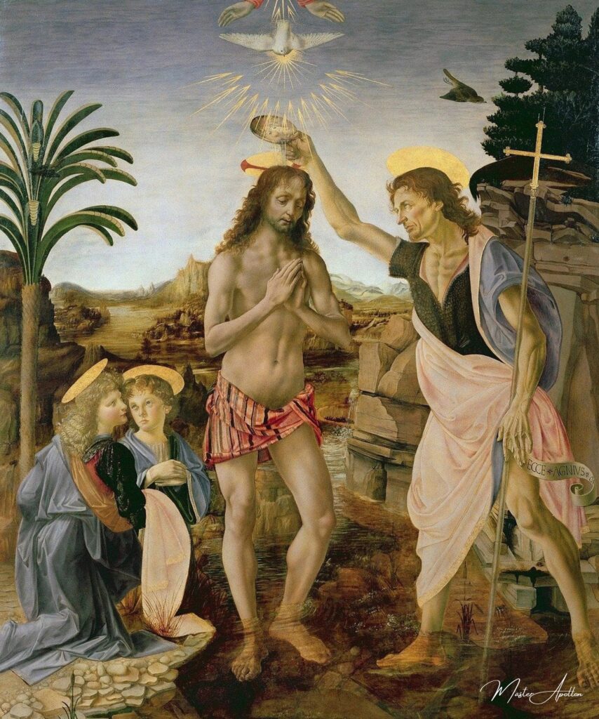 The Baptism of Christ - Leonardo da Vinci