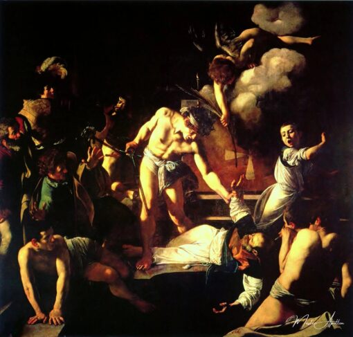 Le Martyre de saint Matthieu - Caravage - Reproductions de tableaux et peintures haut de gamme