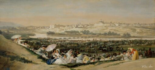 Le pré de San Isidro - Francisco de Goya - Reproductions de tableaux et peintures haut de gamme