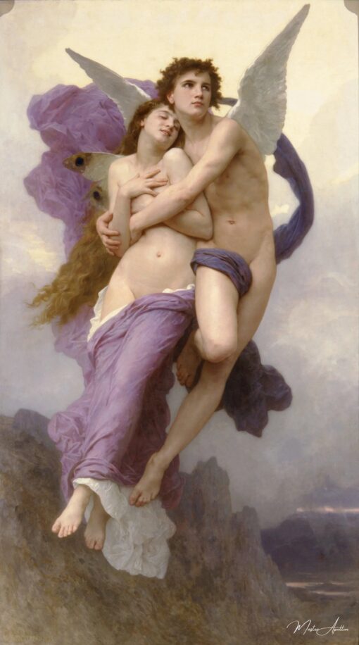 Le ravissement de Psyché - William Bouguereau - Reproductions de tableaux et peintures haut de gamme