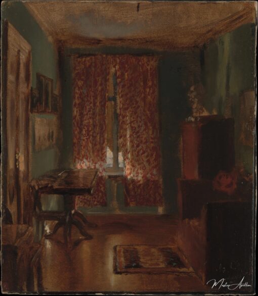 Le salon de l'artiste dans la Ritterstrasse - Adolph von Menzel - Reproductions de tableaux et peintures haut de gamme