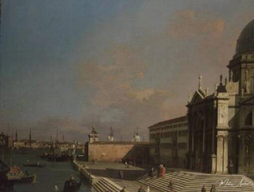 L'entrée du Grand Canal, Venise de Giovanni Antonio Canal - Reproductions de tableaux et peintures haut de gamme