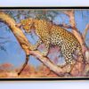 Léopard dans un arbre | 150 x 100 cm Reproductions de tableaux à la peinture à l’huile