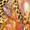 Léopard dans un arbre | 150 x 100 cm Reproductions de tableaux à la peinture à l’huile