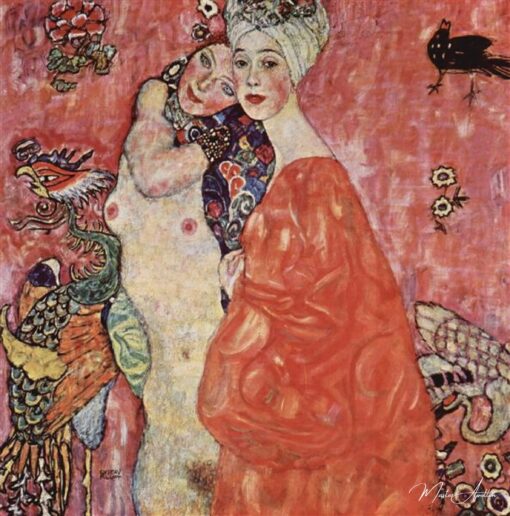 Les Amies - Gustav Klimt - Reproductions de tableaux et peintures haut de gamme