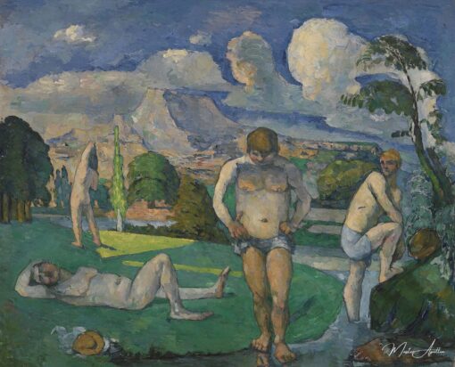 Les baigneurs au repos - Paul Cézanne - Reproductions de tableaux et peintures haut de gamme