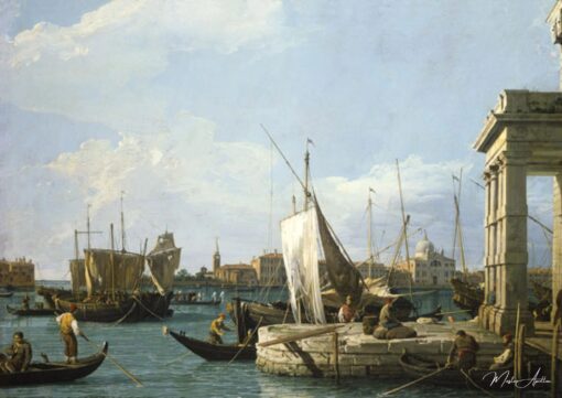 Les Dogana à Venise - Giovanni Antonio Canal - Reproductions de tableaux et peintures haut de gamme