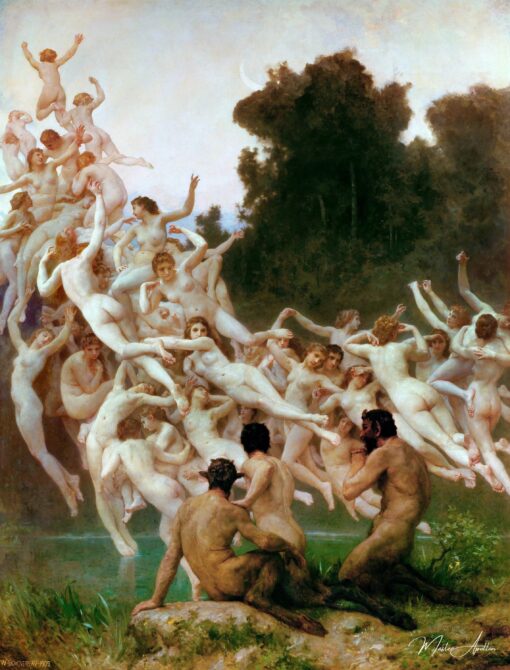 Les Oréades - William-Adolphe Bouguereau Reproductions de tableaux à la peinture à l’huile