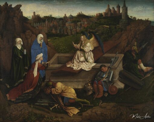 Les trois maries au tombeau - Jan Van Eyck - Reproductions de tableaux et peintures haut de gamme
