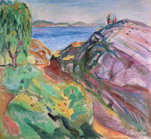 L'été au bord de la mer - Edvard Munch - Reproductions de tableaux et peintures haut de gamme