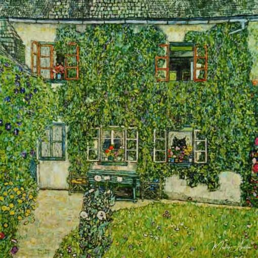 Maison forestière à Weissenbach sur l'Attersee - Gustav Klimt - Reproductions de tableaux et peintures haut de gamme