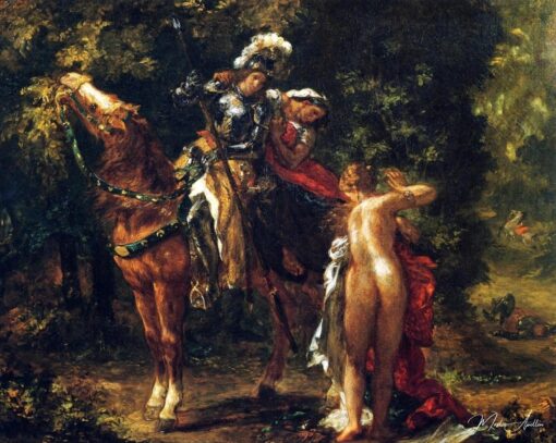 Marfisa et Pinabello - Eugène Delacroix - Reproductions de tableaux et peintures haut de gamme