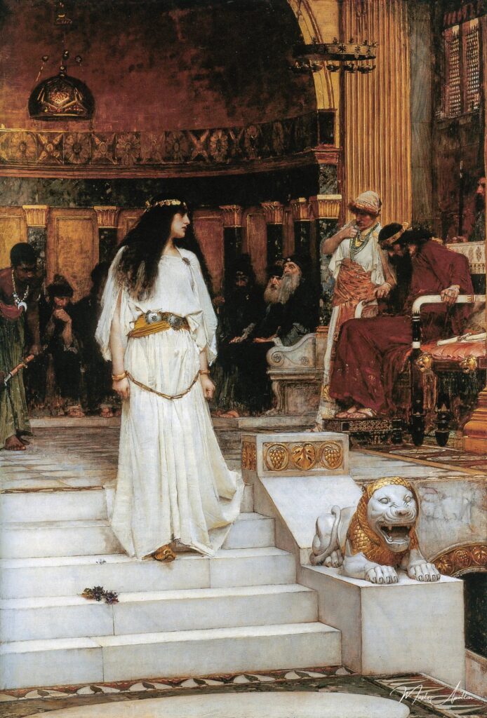 Mary Magdalene Leaving the Judgment Seat of Herod - John William Waterhouse