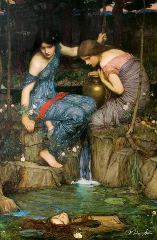 Nymphes trouvant la tête d’Orphée - John William Waterhouse Reproductions de tableaux à la peinture à l’huile