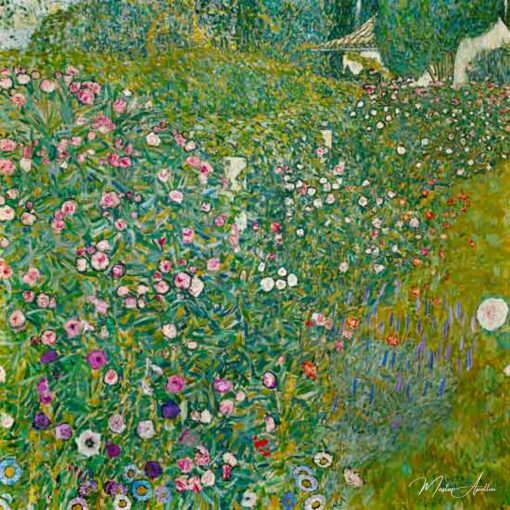 Paysage de jardin italien - Gustav Klimt - Reproductions de tableaux et peintures haut de gamme