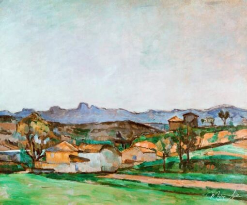 Paysage provençale - Paul Cézanne - Reproductions de tableaux et peintures haut de gamme