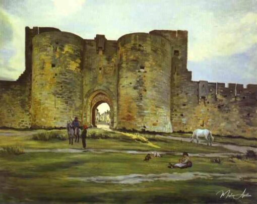 Port de la Reine à Aigues-Mortes - Frédéric Bazille - Reproductions de tableaux et peintures haut de gamme