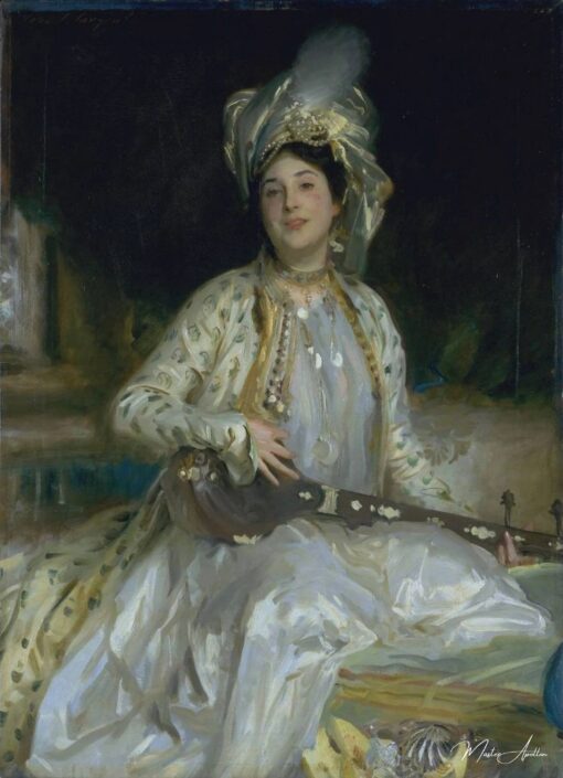 Portrait d'Almina, fille d'Asher Wertheimer - John Singer Sargent - Reproductions de tableaux et peintures haut de gamme