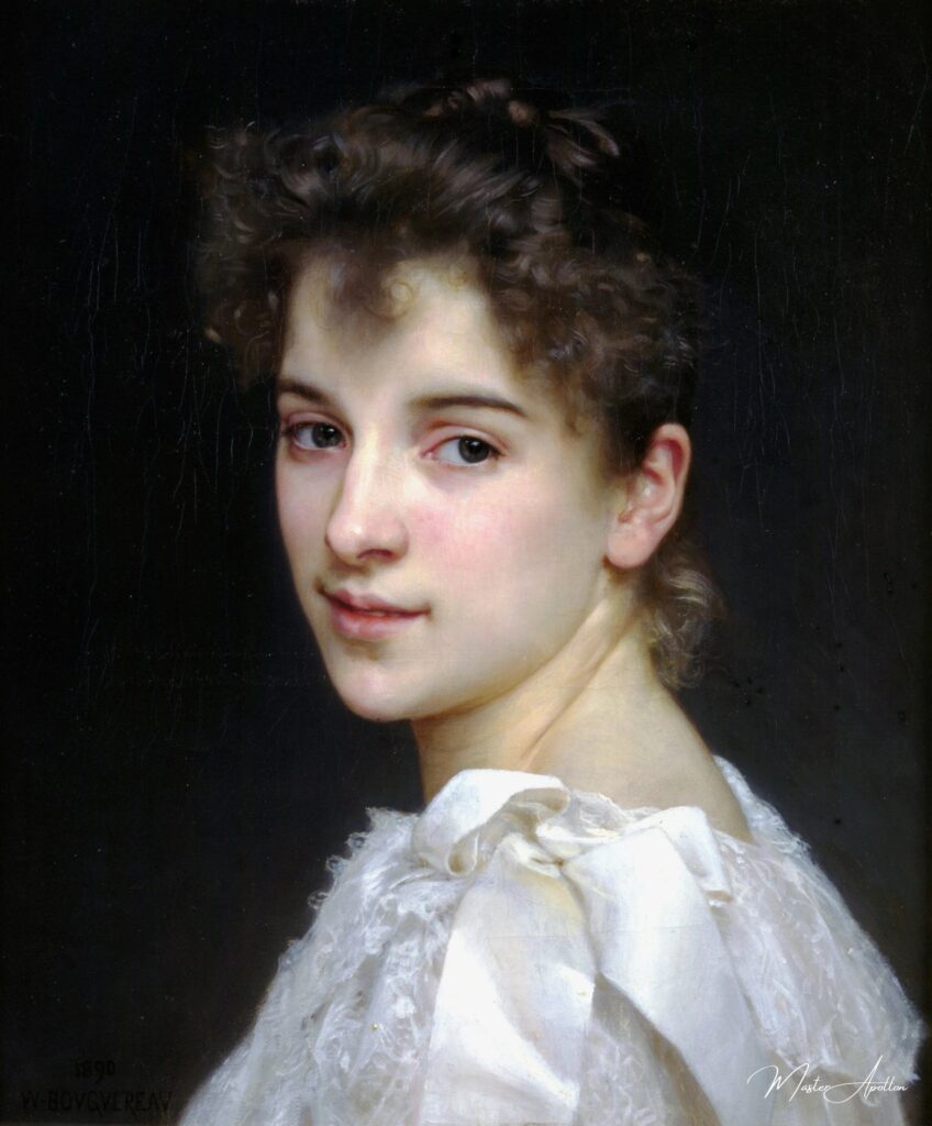 Portrait of Gabrielle Cot - William Bouguereau