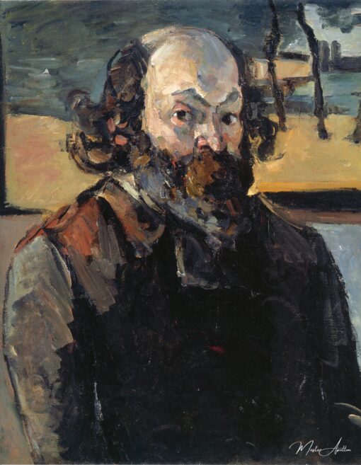 Portrait de l'artiste - Paul Cézanne - Reproductions de tableaux et peintures haut de gamme