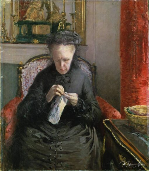 Portrait de Madame Martial Caille - Caillebotte - Reproductions de tableaux et peintures haut de gamme